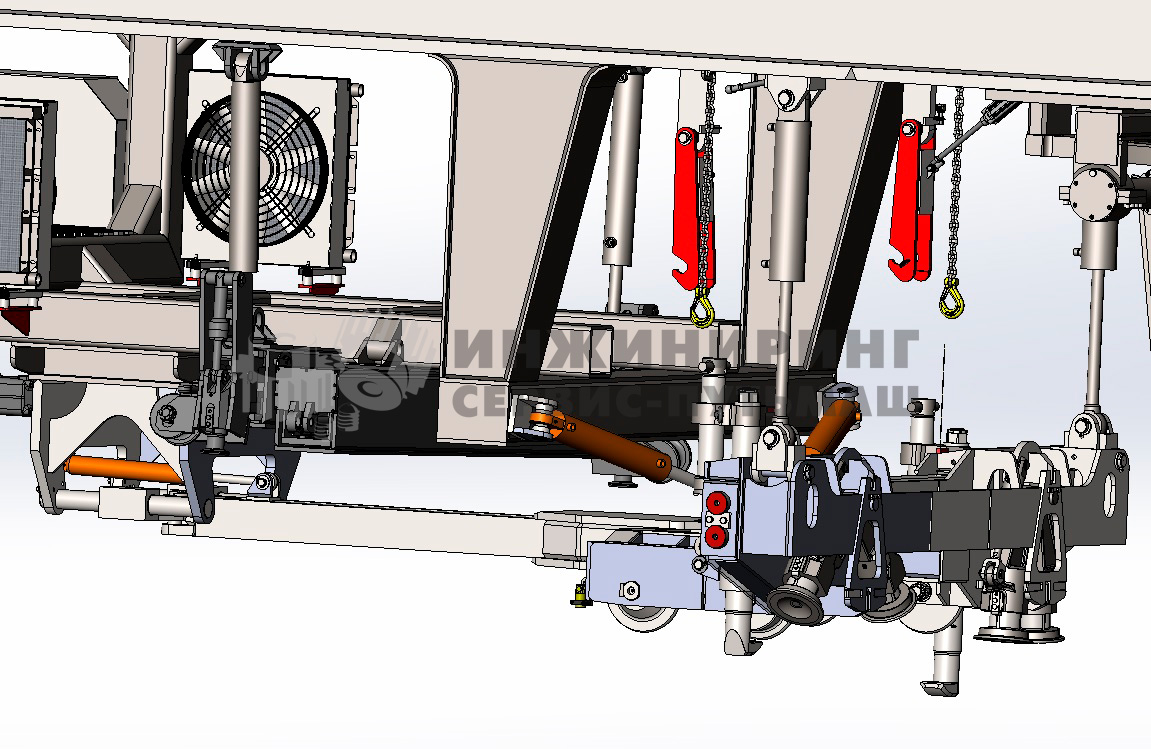 Подъемно-рихтовочное устройство