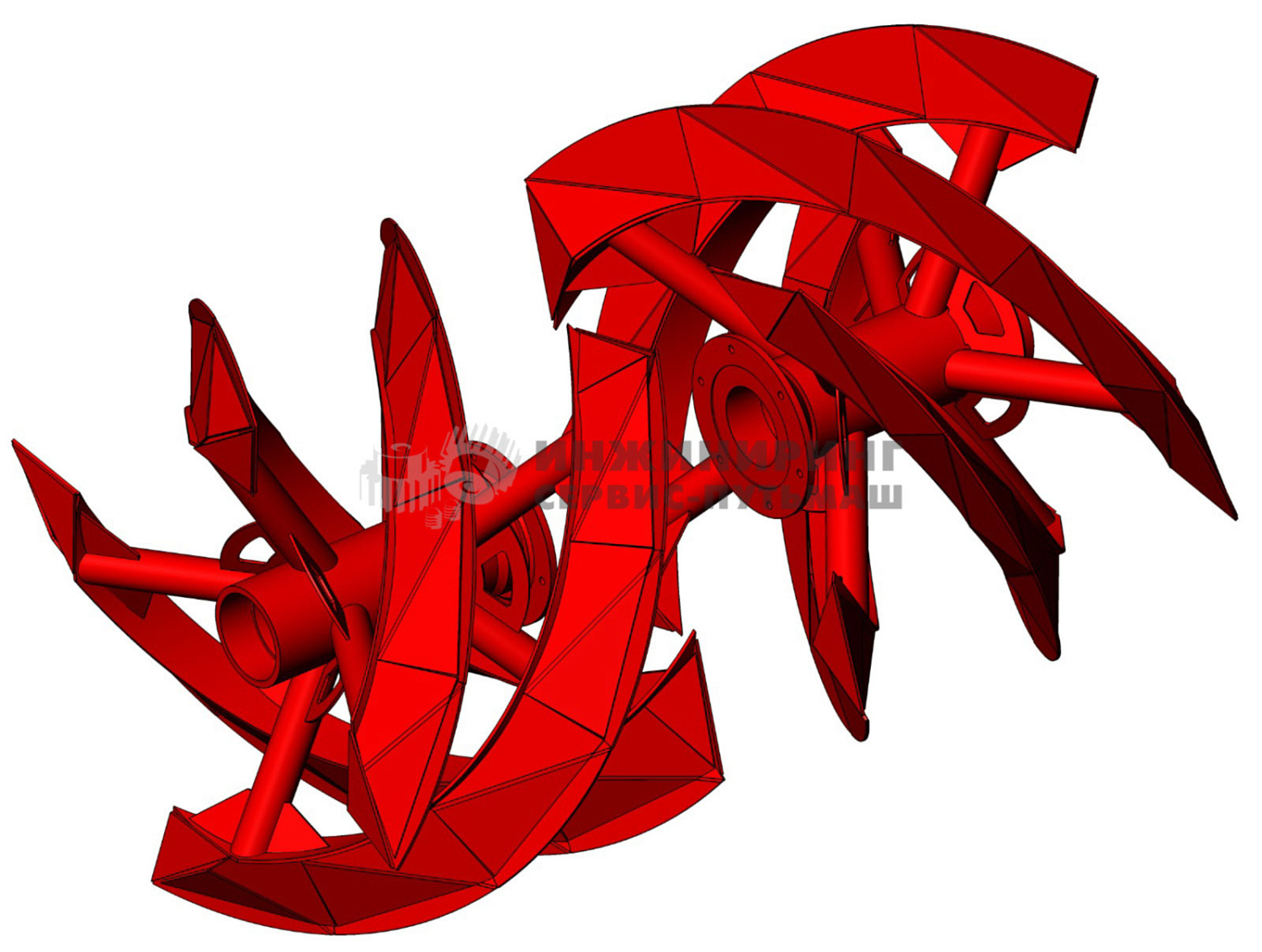 Фрезерно-роторный снегоочиститель