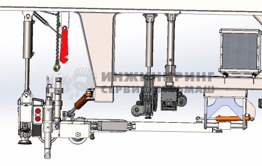 Подъемно-рихтовочное устройство